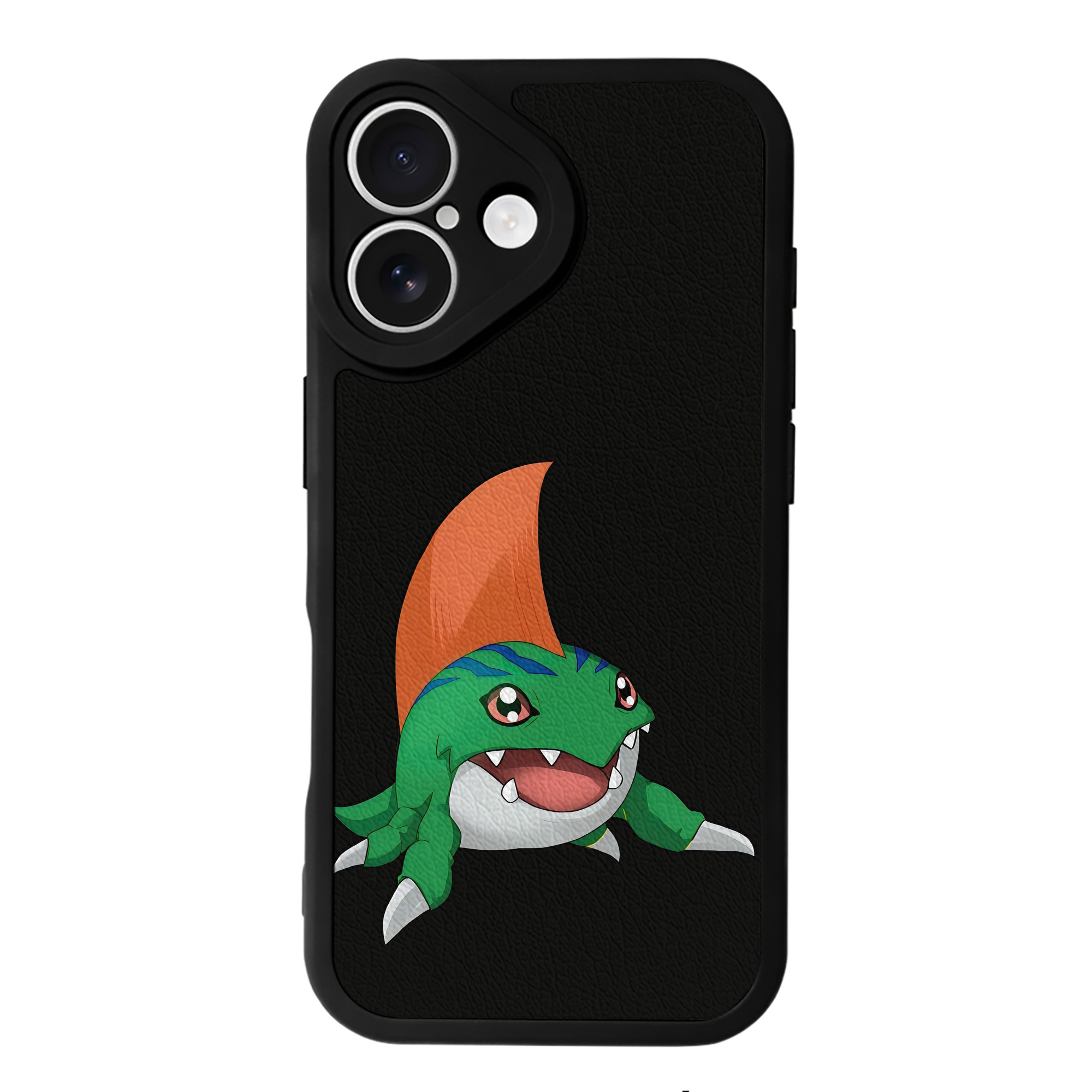 （画像用） Digimon デジタルモンスター/デジモン 【iPhone 16シリーズ対応】シリコンスマホケース（レザー調） 材質：シリコン